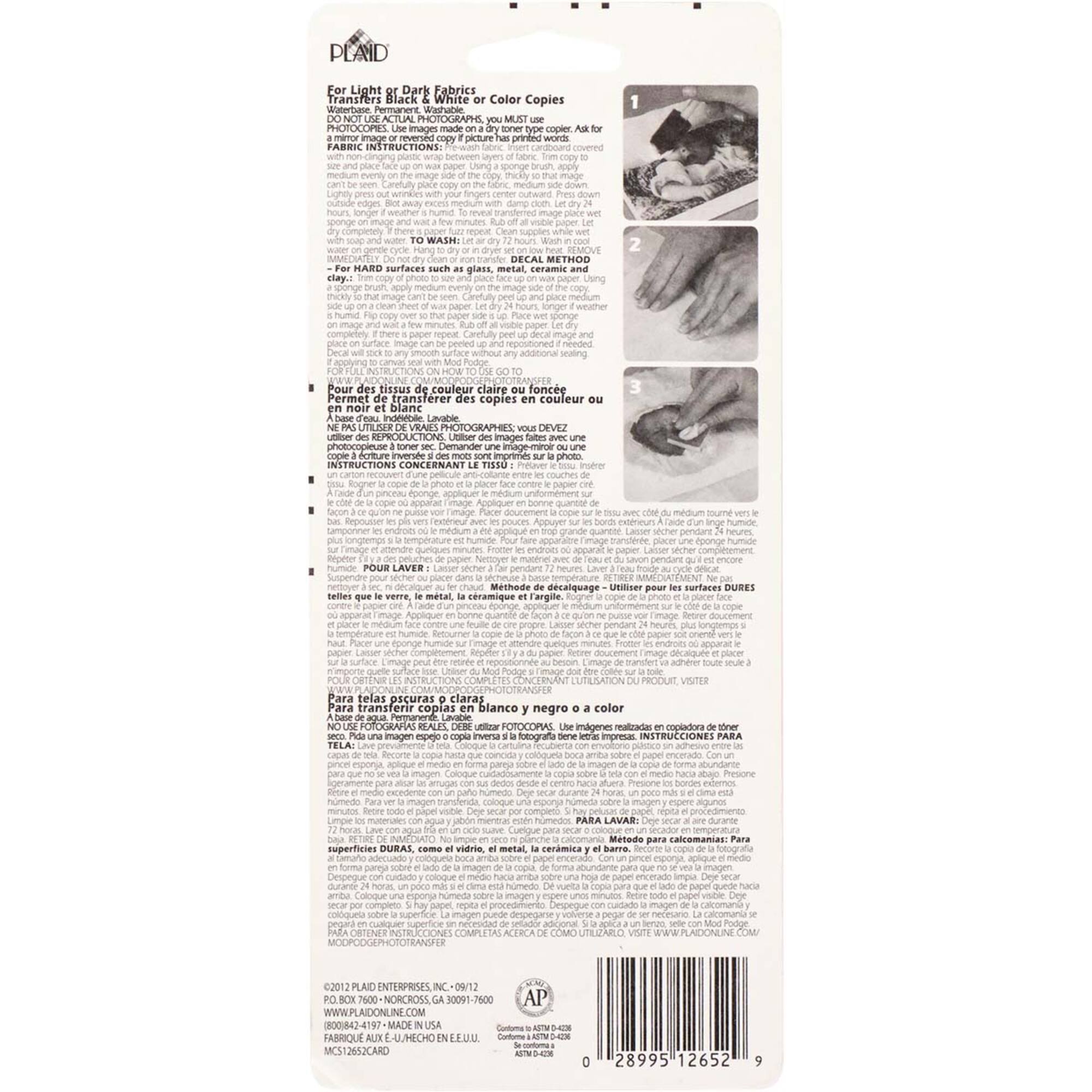 Mod Podge® Photo Transfer Medium, 2 oz.